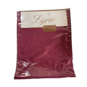 Kemp & Beatley Table Runner Berry Hemstitch Fabric 90”x14 Raspberry Pink New